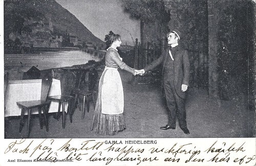 Anders de Wahl and Astrid Torsell in the play Old Heidelberg