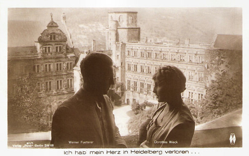 Werner Fuetterer and Dorothea Wieck in Ich hab mein Herz in Heidelberg verloren (1926)