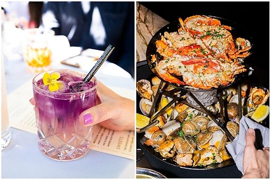 Cocktail and seafood tower at Maple and Dash in Scottsdale
