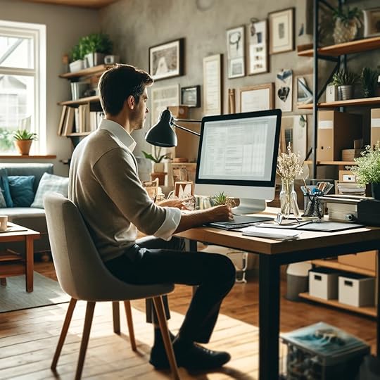 ChatGPT image of man in home office