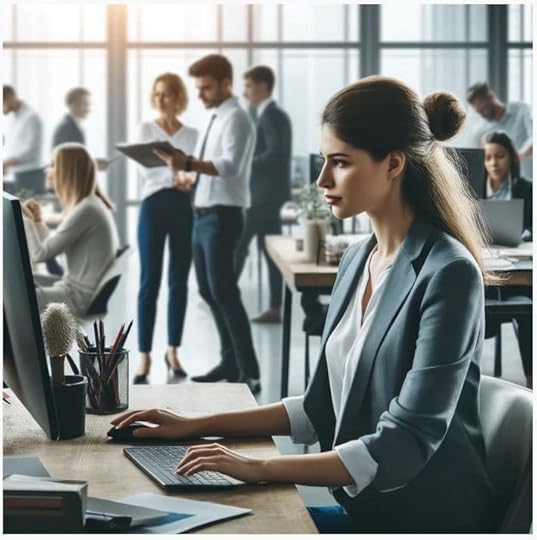 Female project manager in ChatGPT image