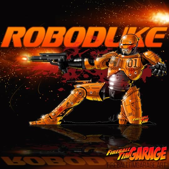 ROBOCOP infiltrates HAZZARD COUNTY Concept Art by Sketch Artist Fireball Tim