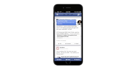 Facebook app overlay