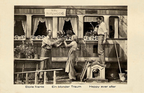 Willy Fritsch, Lilian Harvey and Willi Forst in Ein blonder Traum (1932)