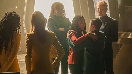 The Discovery crew in flashback in the series finale.