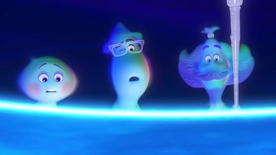 Three souls in the Pixar movie Soul.