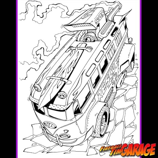 VDUB BUS RESCUE ROD in the Fireball Tim Garage