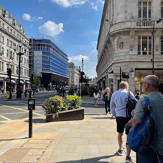 Regent Street, heading south from Broadcasting House, 9 May 2024 (Photo: Sarah Sundin)
