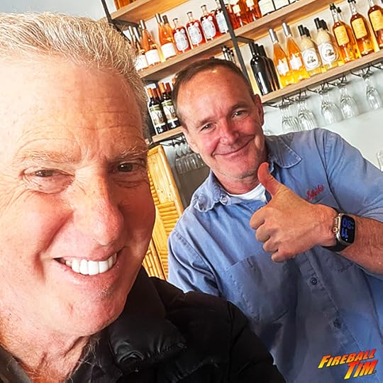 Actor Clark Gregg and Fireball Tim
