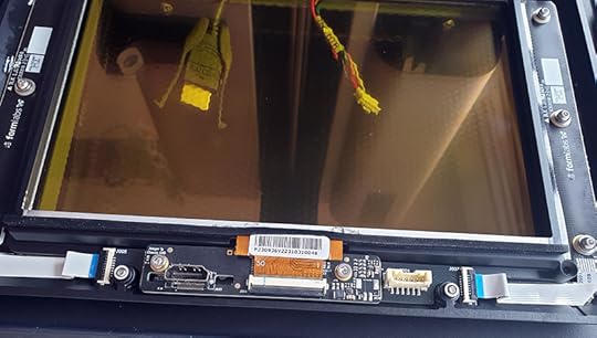 Backside of LCD assembly