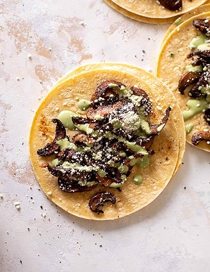 summer shiitake tacos