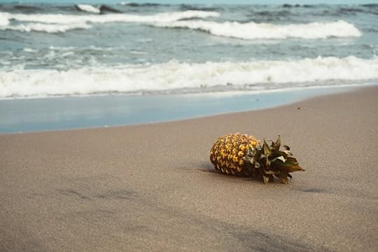 pineapple on the beach