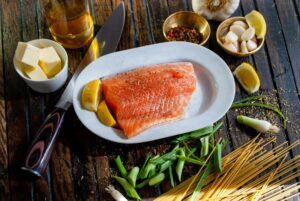 A selection carb free and low carb food items