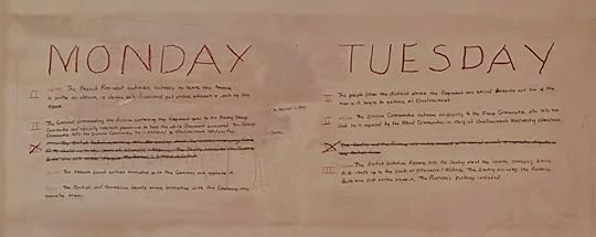 Plot outline on the wall
