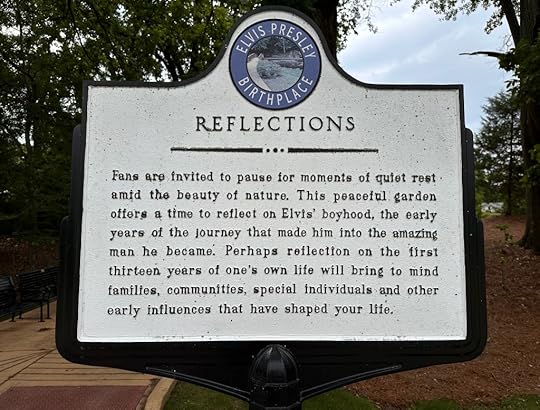 Plaque at Elvis's birthplace