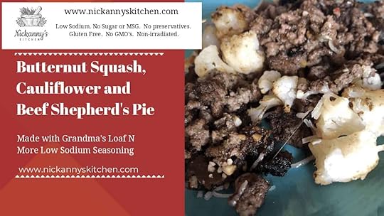 Shephard's pie with cauliflower and butternut squash.