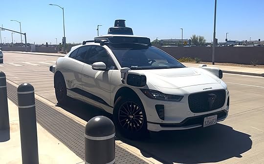 waymo one parked at phoenix sky harbor international airport