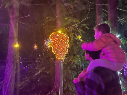 A night for a fantasy author at the zoo lights