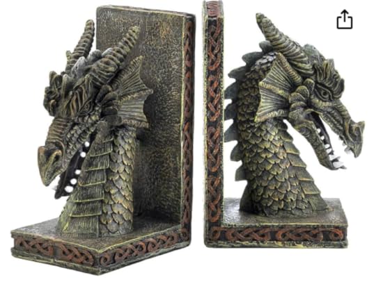 Dragons to hold your books and nefarious dungeon master schemes