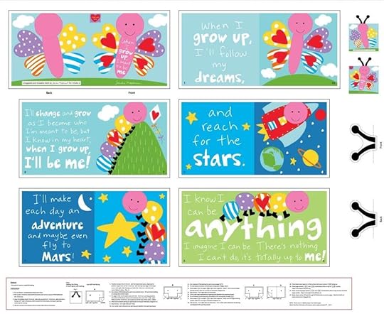 Huggable Loveable Butterfly Fabric Soft Book Fabric Panel available at ShopNZP.com from Nancy Zieman Productions 02