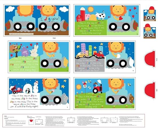 Huggable Loveable I Dig You Fabric Soft Book Fabric Panel available at ShopNZP.com from Nancy Zieman Productions 02