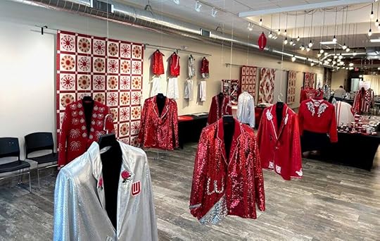 Harmonious Threads The Leckrone-Levenhagen Jacket Showcase at The Nancy Zieman Sewing Studio and Quilt Shop in Downtown Beaver Dam WI