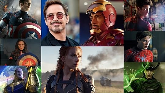 Classic MCU Avengers Captain America, Iron Man, Black Widow, Captain Carter, plus the Tobey Maguire and Andrew Garfield Spider-Mans, Loki, and Thanos.
