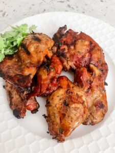 The finished grilled with a low sodium, gluten free marinade