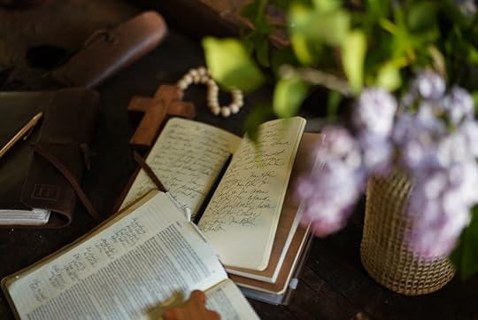 Ann Voskamp's journal and Bible