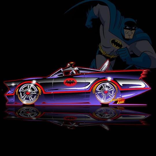 1966 batmobile concept art by fireball tim