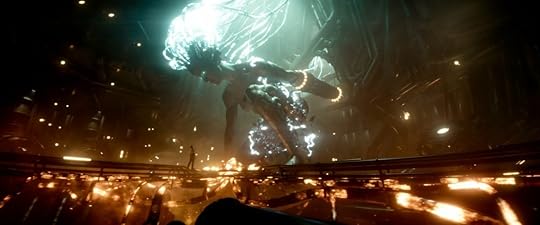 A giant glowy lady in Rebel Moon director's cut.