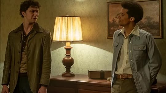 the vampire Louis (Jacob Anderson) meet the interviewer Daniel (Luke Brandon Field) in 1973 San Francisco in Interview with the Vampire season two episode five.