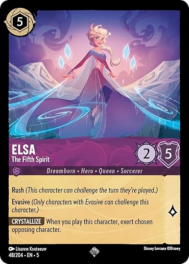 Disney Lorcana Shimmering Skies card Elsa