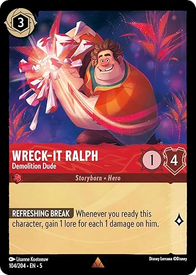 Disney Lorcana Shimmering Skies card Wreck it Ralph