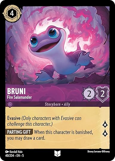 Disney Lorcana Shimmering Skies card Frozen Bruni