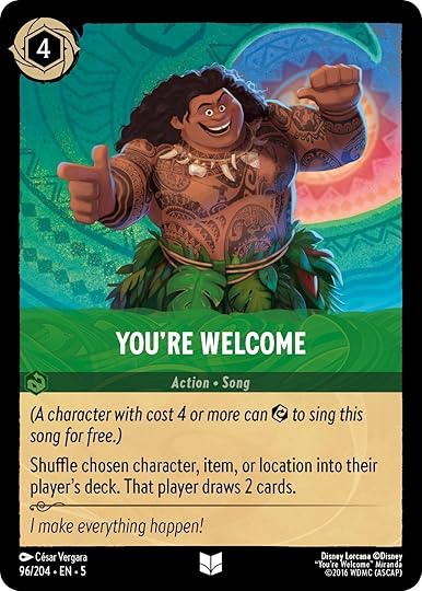 Disney Lorcana Shimmering Skies card Moana