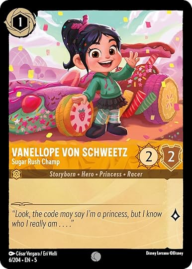 Disney Lorcana Shimmering Skies card Vanellope 2