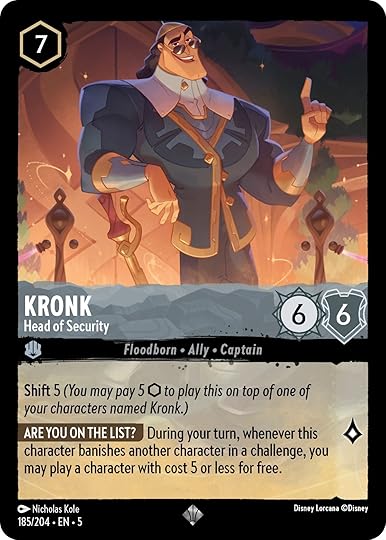 Disney Lorcana Shimmering Skies card Kronk