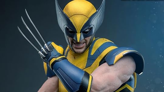 Close up view of Hot Toys' Wolverine collectible figure from Hot Toys.