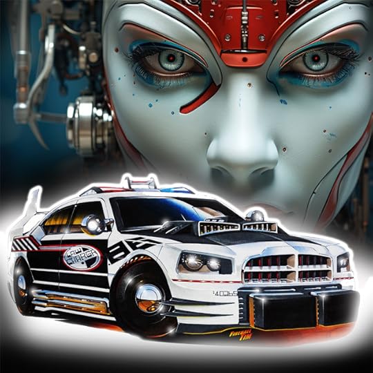 Dodge Cyber Charger Concept Art by Fireball Tim Garage