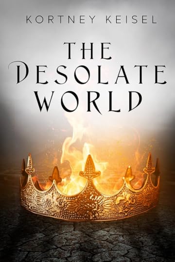 Book cover for The Desolate World - A crown on fire