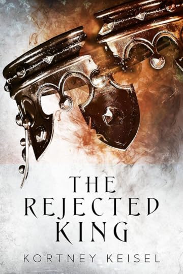 Book cover for The Rejected King - features an upside down crown