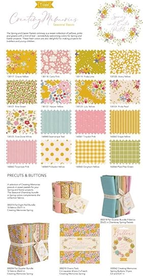 Tilda Creating Memories Spring Fabric Collection by Tone Finnanger 