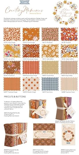 Tilda Creating Memories Autumn Fabric Collection by Tone Finnanger 