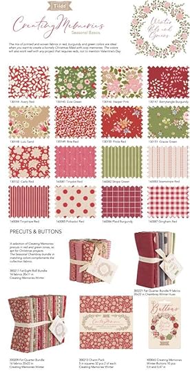 Tilda Creating Memories Winter Fabric Collection by Tone Finnanger 