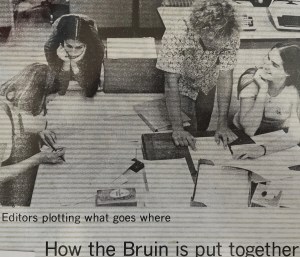 Four Daily Bruin student journalists 1976