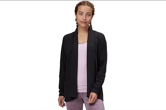 woman in prana jacket