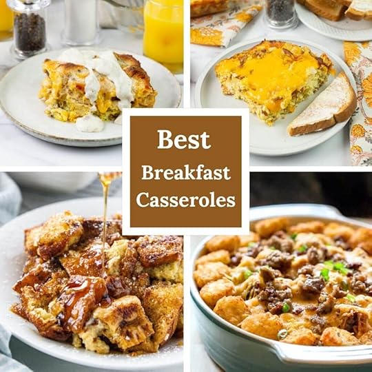 Preview collage of 4 breakfast casseroles.