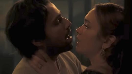 Criston Cole and Alicent Hightower in an intimate moment on House of the Dragon