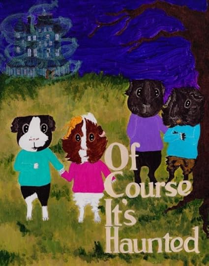 Rachel E Smith guinea pig painting Of Course It's Haunted